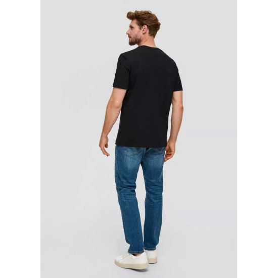 Ανδρικό T-shirt Μαύρο S.Oliver 2139909-99D1