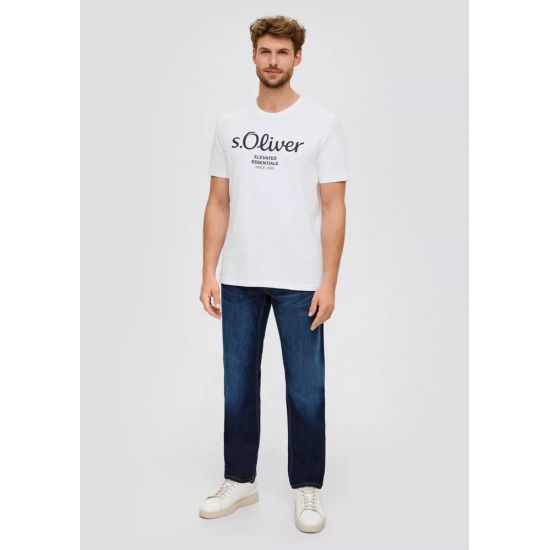 Ανδρικό T-shirt Λευκό S.Oliver 2139909-01D1