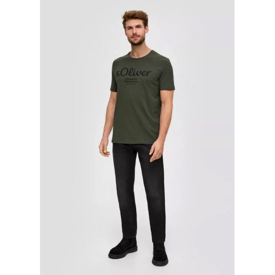Ανδρικό T-shirt Λαδί S.Oliver 2139909-79D1