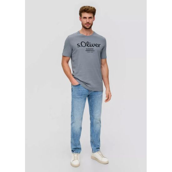 Ανδρικό T-shirt Γκρι S.Oliver 2139909-95D1