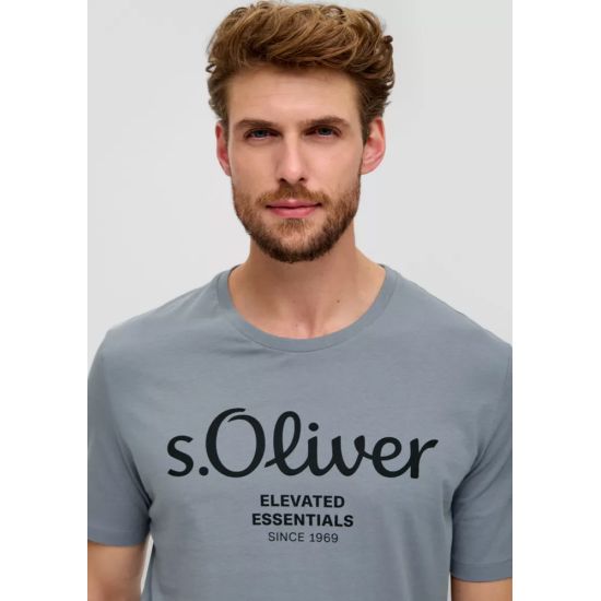 Ανδρικό T-shirt Γκρι S.Oliver 2139909-95D1