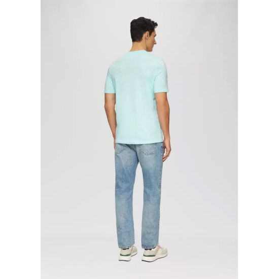 Ανδρικό T-shirt Γαλάζιο S.Oliver 2139909-60D2