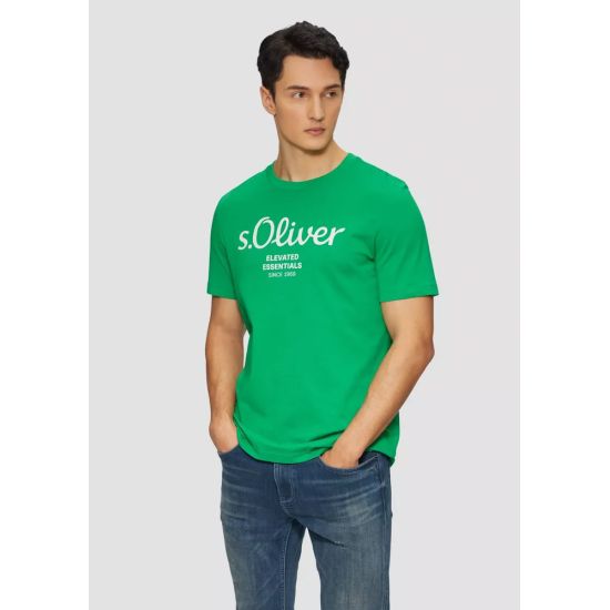 Ανδρικό T-shirt Πράσινο S.Oliver 2139909-75D1