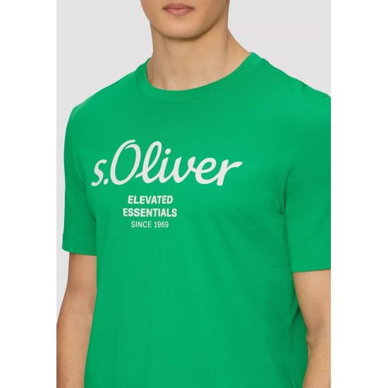 Ανδρικό T-shirt Πράσινο S.Oliver 2139909-75D1