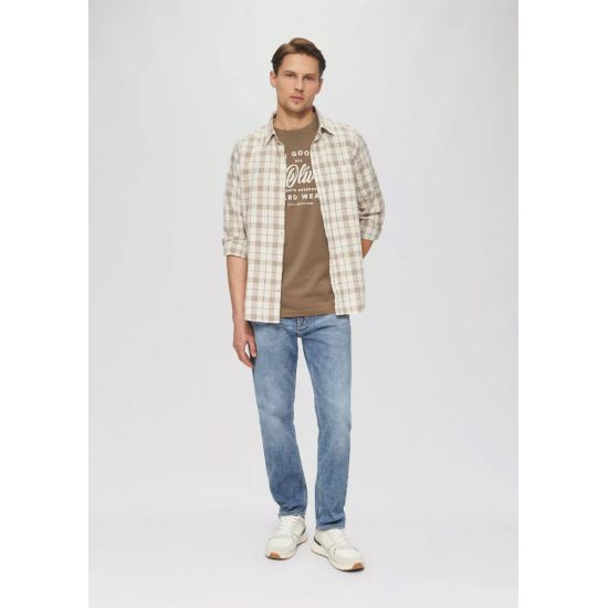 Ανδρικό T-Shirt Καφέ S.Oliver 2164753-84D1