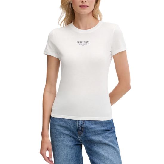Γυναικείο Slim T-shirt Λευκό Tommy Jeans DW0DW20913-YBL