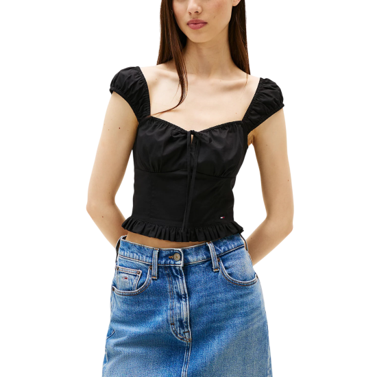 Γυναικείο Τοπ Μαύρο Tommy Jeans DW0DW20985-BDS