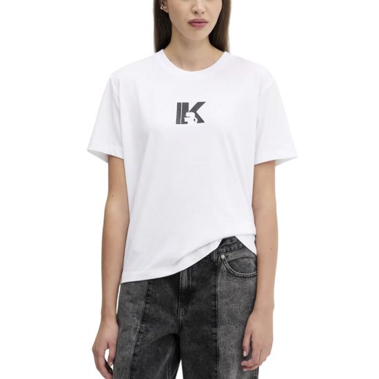 Γυναικείο T-shirt Λευκό Karl Lagerfeld Jeans A3W17094-100 WHITE