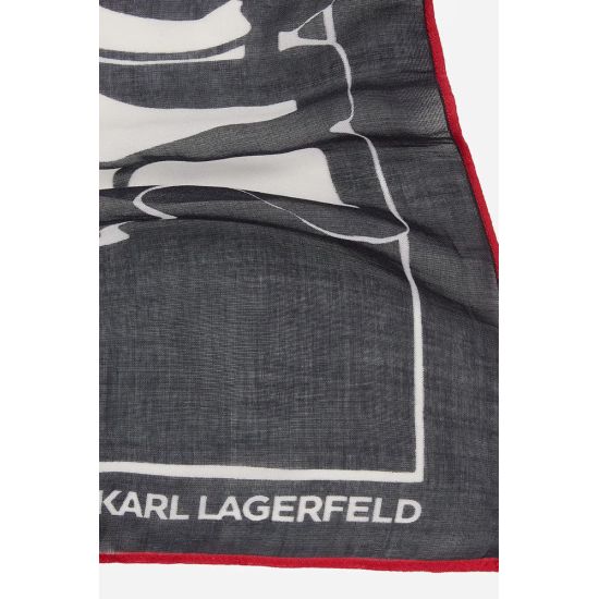 Γυναικείο Φουλάρι Μαύρο Karl Lagerfeld A2W33076-999 BLACK
