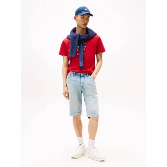 Ανδρικό T-shirt Κόκκινο Tommy Jeans DM0DM21940-XLE