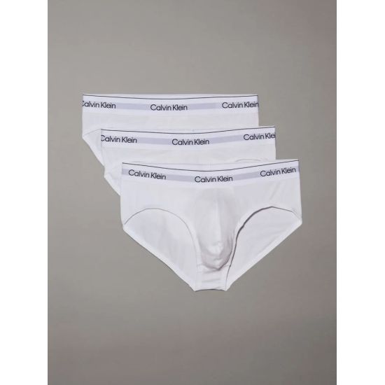 Ανδρικό Σετ Σλιπ 3 Τεμαχίων Λευκά Calvin Klein LV00NB4388-100