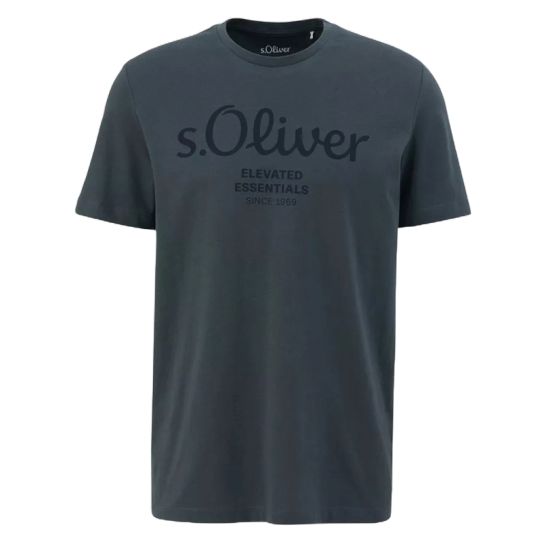 Ανδρικό T-shirt Ανθρακί S.Oliver 2139909-95D2