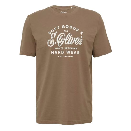 Ανδρικό T-Shirt Καφέ S.Oliver 2164753-84D1