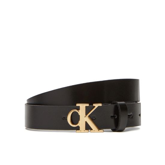 Γυναικεία Δερμάτινη Ζώνη Μαύρη Calvin Klein LV04K7017G-UB1