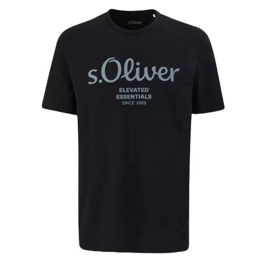 Ανδρικό T-shirt Μαύρο S.Oliver 2139909-99D1
