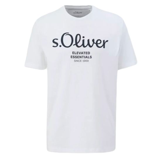 Ανδρικό T-shirt Λευκό S.Oliver 2139909-01D1