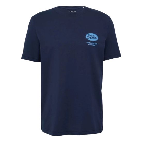 Ανδρικό T-Shirt Navy Μπλε S.Oliver 2164753-58D2