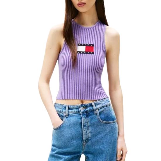 Γυναικείο Tank Top Μωβ Tommy Jeans DW0DW20975-W0E