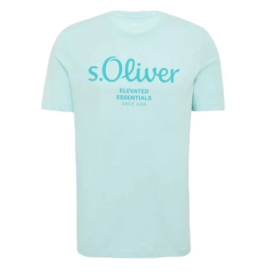 Ανδρικό T-shirt Γαλάζιο S.Oliver 2139909-60D2