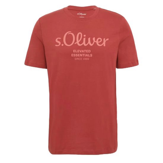 Ανδρικό T-shirt Κόκκινο S.Oliver 2139909-35D1
