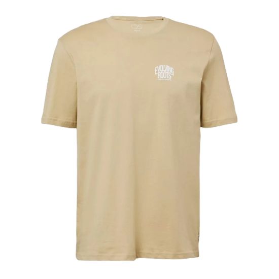 Ανδρικό T-shirt Μπεζ S.Oliver 2167419-7265
