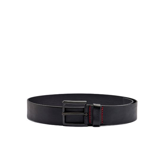 Ανδρική Δερμάτινη Gionio Ζώνη Μαύρη Hugo 50385358-001