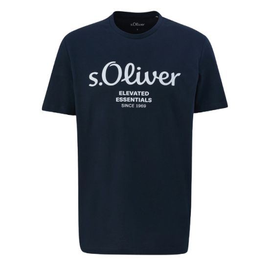 Ανδρικό T-shirt Navy Μπλε S.Oliver 2139909-59D1