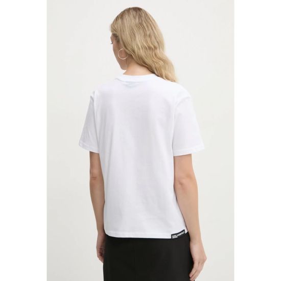 Γυναικείο Essential T-shirt Λευκό Karl Lagerfeld Jeans A1W17005-100 WHITE