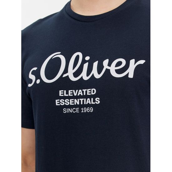 Ανδρικό T-shirt Navy Μπλε S.Oliver 2139909-59D1