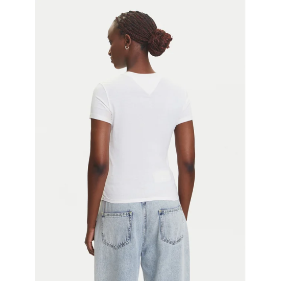 Γυναικείο Slim T-shirt Λευκό Tommy Jeans DW0DW21164-YBH