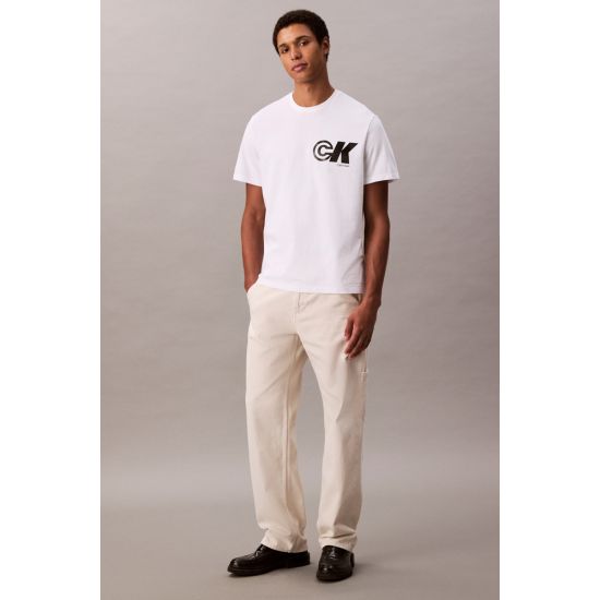 Ανδρικό T-shirt Λευκό Calvin Klein LV04RC835G-YAA