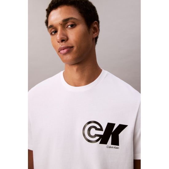 Ανδρικό T-shirt Λευκό Calvin Klein LV04RC835G-YAA