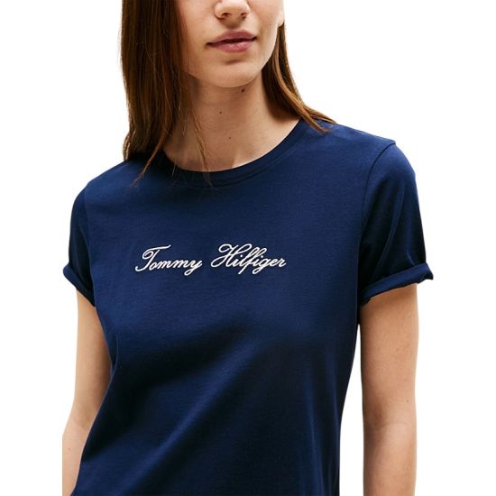 Γυναικείο T-shirt Navy Μπλε Tommy Hilfiger WW0WW47210-C1G