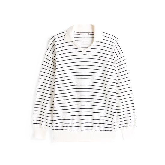 Γυναικείο Polo Πουλόβερ Εκρού Tommy Hilfiger WW0WW45695-0FH