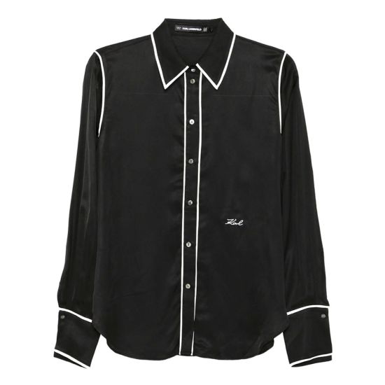 Γυναικείο Πουκάμισο Μαύρο Karl Lagerfeld A3W11012-999 BLACK