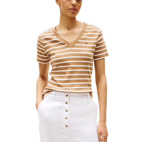 Γυναικείο T-shirt Καφέ Tommy Hilfiger WW0WW40584-0BN