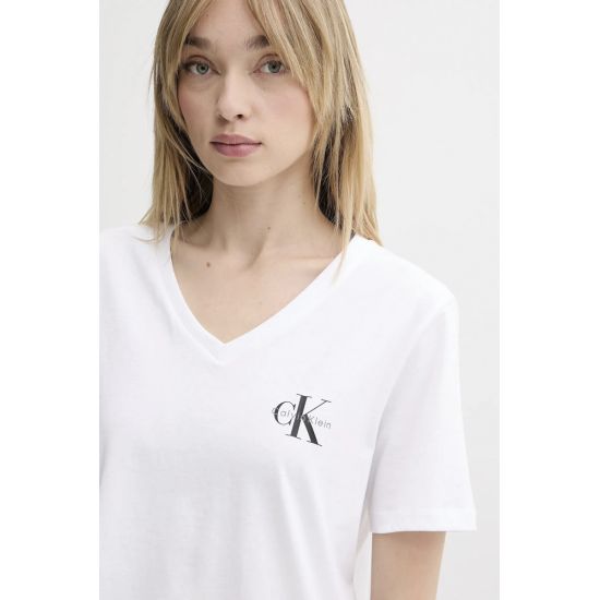 Γυναικείο Σετ T-shirt 2 Τεμαχίων Μαύρο/Λευκό Calvin Klein LV047C906G-UB1