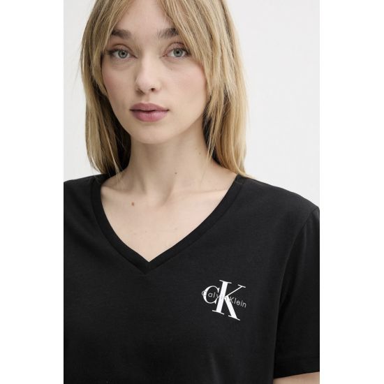 Γυναικείο Σετ T-shirt 2 Τεμαχίων Μαύρο/Λευκό Calvin Klein LV047C906G-UB1