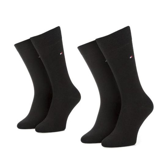 Ανδρικές Κάλτσες 2 Τεμαχίων Μαύρες Tommy Hilfiger 371111-200 BLACK