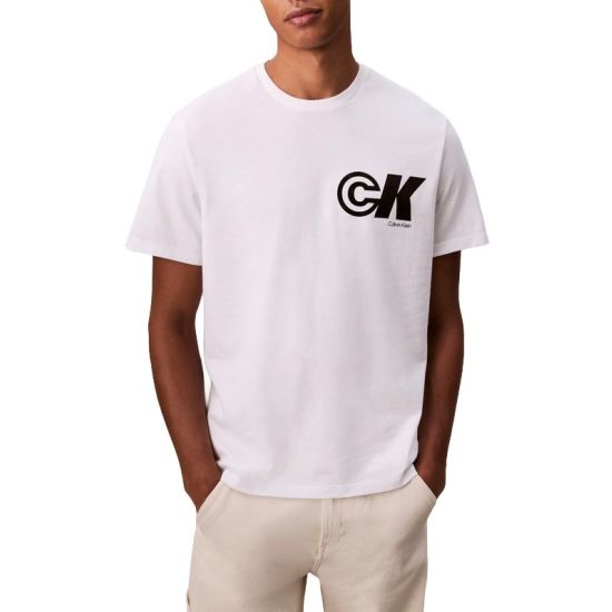 Ανδρικό T-shirt Λευκό Calvin Klein LV04RC835G-YAA