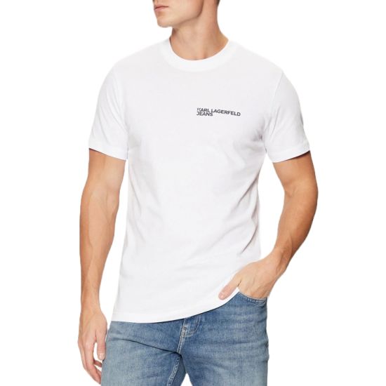 Ανδρικό Slim T-shirt Λευκό Karl Lagerfeld Jeans A1M17003-100 WHITE