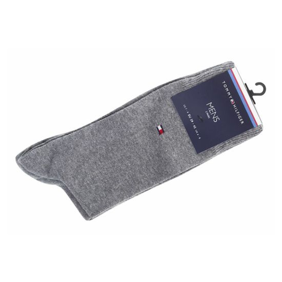 Ανδρικές Κάλτσες 2 Τεμαχίων Γκρι Tommy Hilfiger 371111-758 MIDDLE GREY MELANGE