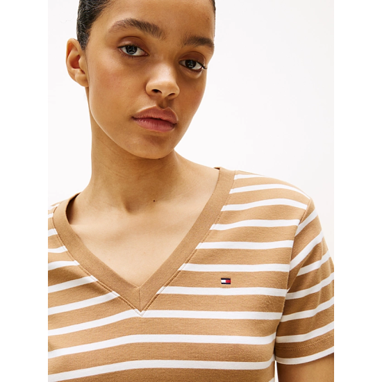 Γυναικείο T-shirt Καφέ Tommy Hilfiger WW0WW40584-0BN