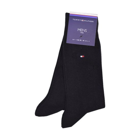 Ανδρικές Κάλτσες 2 Τεμαχίων Μαύρες Tommy Hilfiger 371111-200 BLACK