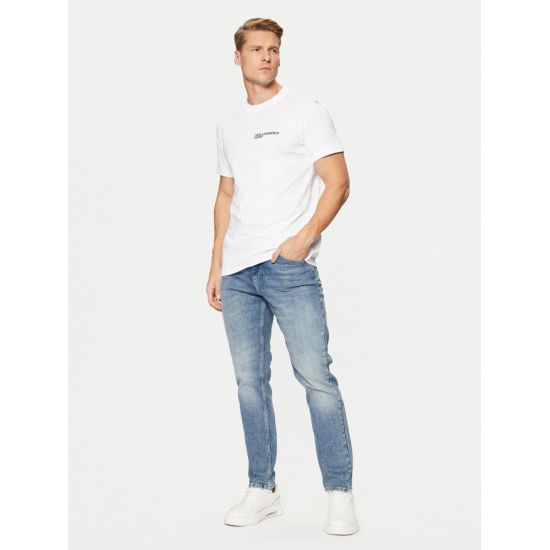 Ανδρικό Slim T-shirt Λευκό Karl Lagerfeld Jeans A1M17003-100 WHITE