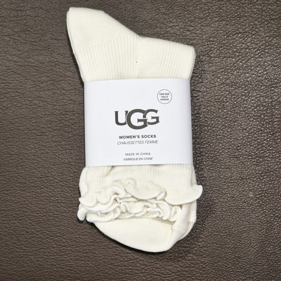 Γυναικείες Karsyn Lettuce Edge Κάλτσες Λευκές UGG 1125531-WHT