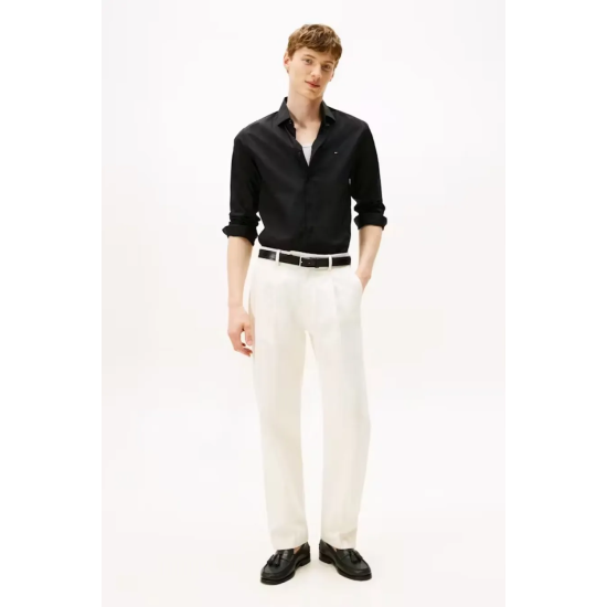 Ανδρικό Πουκάμισο Μαύρο Tommy Hilfiger MW0MW38347-BDS