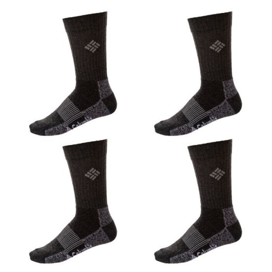 Unisex Κάλτσες 4 Τεμαχίων Μαύρες Columbia C1179B-BLACK