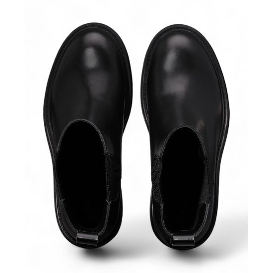 Γυναικείες Δερμάτινες Chelsea Μπότες Μαύρες Calvin Klein YW0YW01547-0GJ