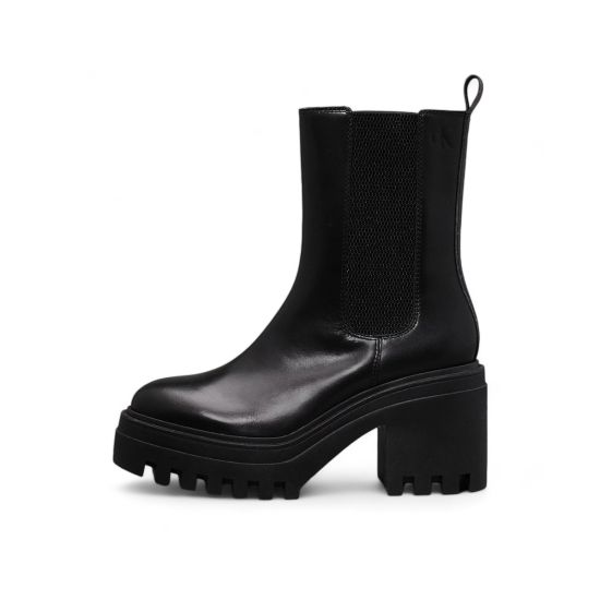 Γυναικείες Δερμάτινες Chelsea Μπότες Μαύρες Calvin Klein YW0YW01547-0GJ